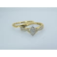 thumbnail image 3 of Dazzlingrock Collection Round White Diamond Marquise Shape Bridal Engagement Ring Set for Women (0.33 ctw, Color I-J, Clarity I1-I2) in 14K Yellow Gold, Size 6.5, 3 of 6