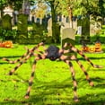 thumbnail image 4 of Ovzne Halloween Spider - Colorful Big Spider Decoration Prop, 49.21 Inch (125Cm) Trick Toy, Ideal For Outdoor Courtyard And Confidential Room, Perfect For Halloween Ambianc, 4 of 5