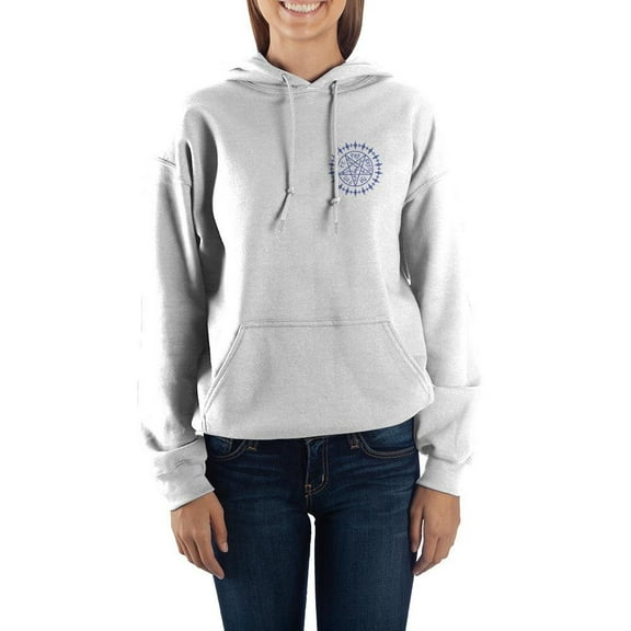 Black Butler Anime Cartoon Women's White Graphic Hoodie- Medium