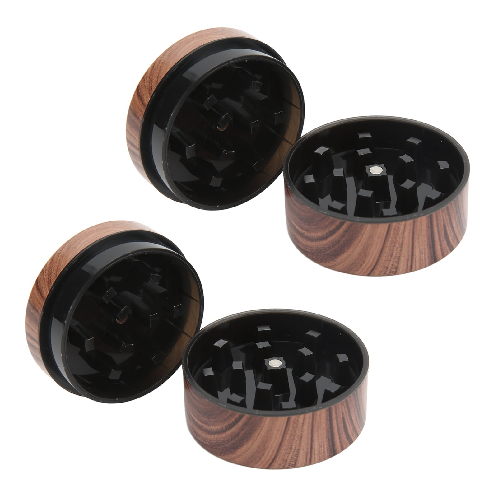 Manual Spice Grinder, Manually Operated Spice Grinder Manual Wood Grain Finish Mini Design For
