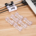 thumbnail image 4 of Opolski 20Pcs Self-adhesive Cable Clip Clamp Wire Buckle Line Fastener Organizer Fixer, 4 of 8