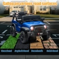 thumbnail image 6 of Okybaby 12V Kids Ride on Truck Car with Remote Control, Electric Kids Ride on Toys with MPS,Bluetooth,USB/TF Slot,LED Lights, Ride on Truck Cars for Kids Aged 2-8,Blue, 6 of 8