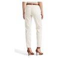 thumbnail image 2 of RALPH LAUREN Womens White Stretch Pocketed Zippered Knee Patches Button Hem Skinny Pants 2, 2 of 3