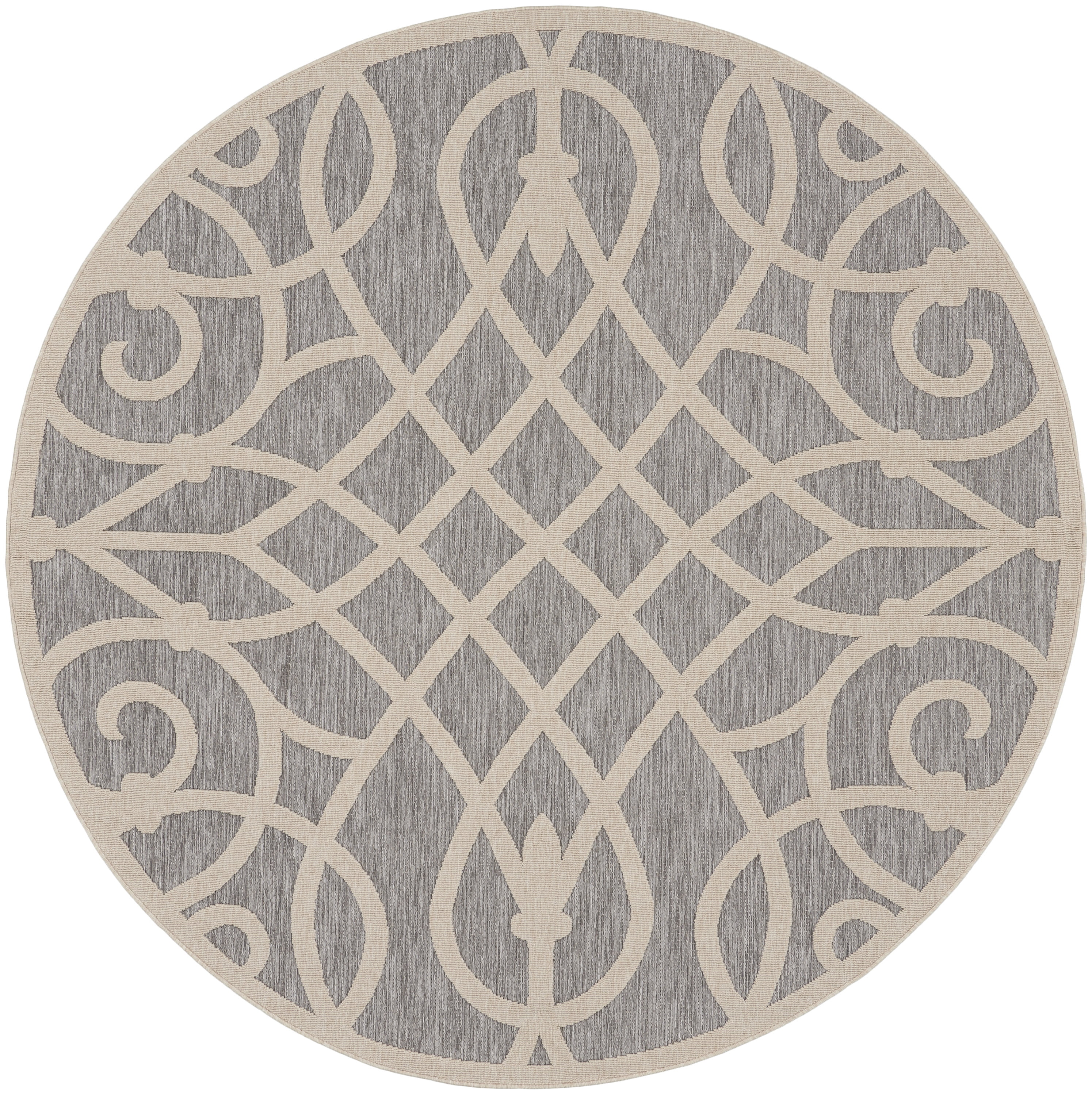 Nourison Palamos Indoor/outdoor Casual Contemporary Grey Area Rug