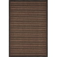 thumbnail image 1 of Unique Loom Outdoor Collection Transitional Indoor & Outdoor Casual Striped Tonal Border Area Rug, 4' x 6', Black/Brown, 1 of 2