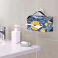 thumbnail image 6 of Yellow Flowers on Blue Tissue Box Cover Leather Square Rectangle Tissue Box Holder for Bathroom Living Room Desk Office Decor, 6 of 7