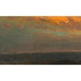 thumbnail image 2 of Frederic Edwin Church 24x16 Gold Ornate Framed and Double Matted Museum Art Print Titled - Hudson Valley at Sunset (1870-80), 2 of 4
