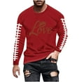 thumbnail image 2 of Tawop T Shirts for Men Relaxed Fit Graphic Round Neck Long Sleeve Casual Men Shirts, 2 of 5