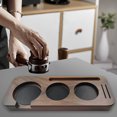 thumbnail image 4 of CSChome Coffee Tamper Holder Coffee Tamper Holder Convenient Coffee Powder Dispenser Wooden Storage Tray Organizer for Home Bar, 4 of 7