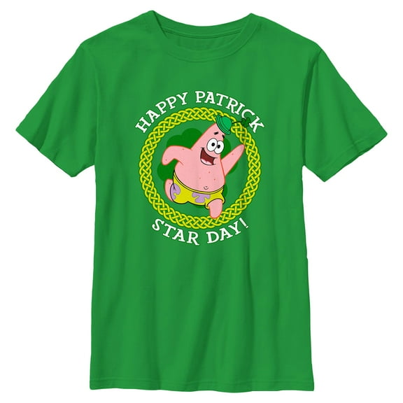 Boy's SpongeBob SquarePants Happy Patrick Star Day Graphic T-Shirt