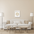 thumbnail image 3 of Global Gallery's 'Beachscape VI Helm Quote Gold Neutral' By Michael Mullan Stretched Canvas Wall Art, 3 of 4