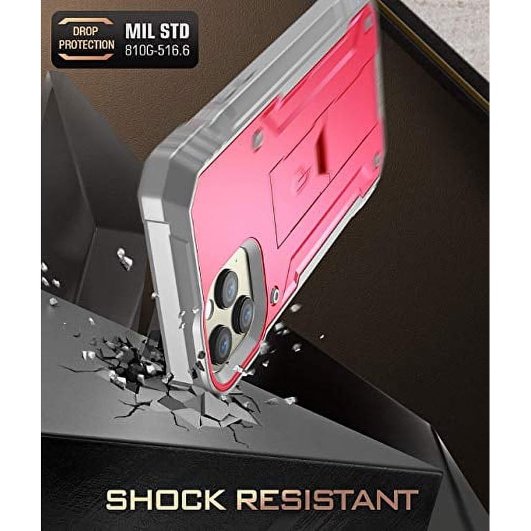 Poetic Revolution Case For IPhone 12 Pro Max - Heavy Duty Shockproof Case With Kickstand & Screen Protector