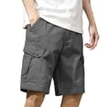 thumbnail image 5 of Cargo Shorts for Men Summer Casual Lightweight Straight Leg Outdoor Bermuda Work Shorts with Pockets, 5 of 6