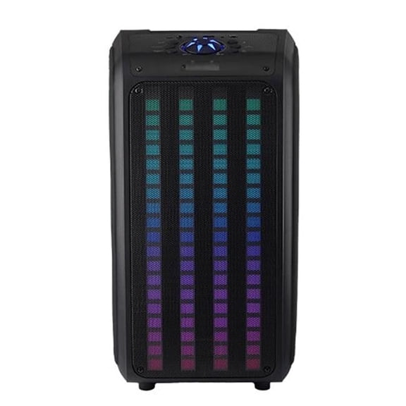 2 x 6.5' Sound Traveler Portable Backpack Speaker w/ TWS, LED Lights () Black