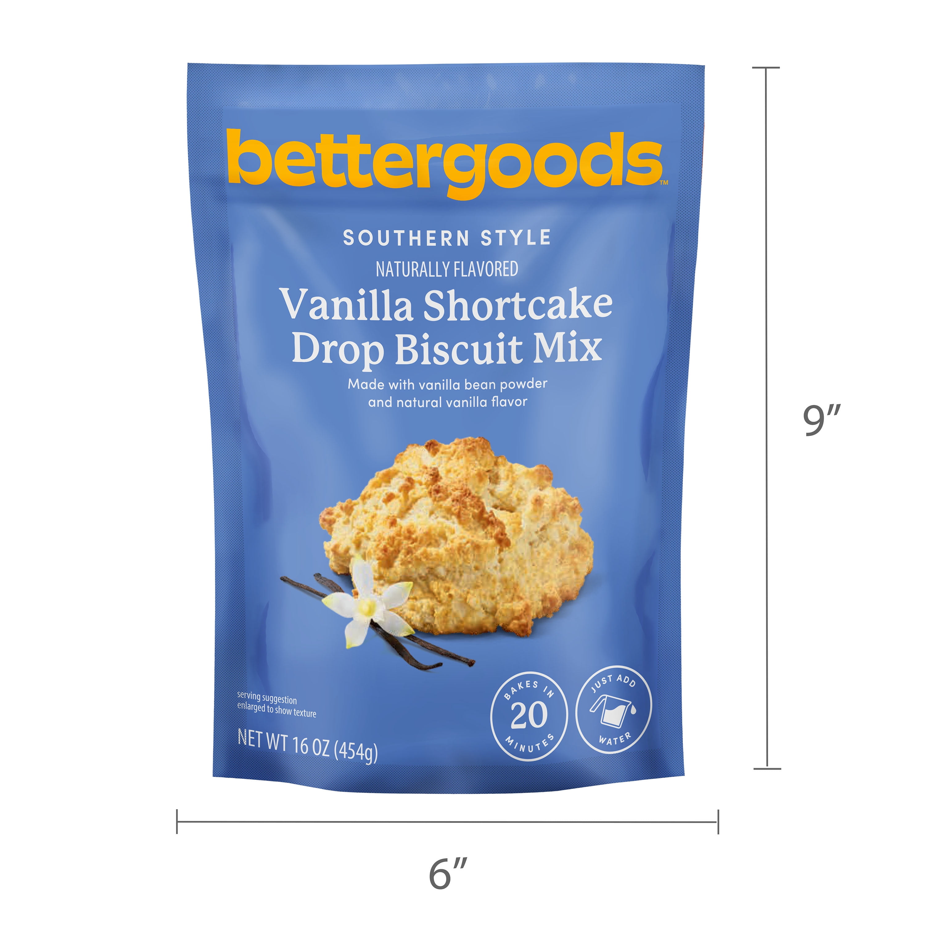 bettergoods Southern Style Vanilla Shortcake Drop Biscuit Mix, 16 oz