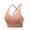 Pink, variant on Bxsruta Sports Bras for Women Criss-Cross Back Padded Workout Tank Tops Medium Support Crop Tops for Women Black M