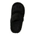thumbnail image 2 of Busydd Slippers for Women Lightweight Open Toe House Slippers Solid Color Fuzzy Slippers Cozy Thick Bottom Slip-on Indoor Slippers, 2 of 4