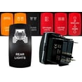 thumbnail image 6 of UTV Rear Lights | On / Off Rocker Switch | 4-Pin 20A Blue LED Backlit | Waterproof 12V – 48V, 6 of 6
