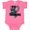 Hot Pink, variant on Inktastic I Wear Teal for My Grandma Ovarian Cancer Awareness Boys or Girls Baby Bodysuit