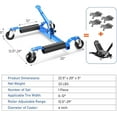thumbnail image 7 of Yeshouse 3000lb Car Dolly for Vehicle Moving & Repair, Set of 2, 7 of 7