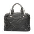 thumbnail image 3 of Pre-Owned CHANEL No. 5 1997-1999 Nylon Travel Line Handbag in Black, 3 of 20