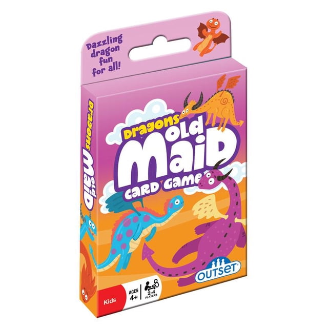 Dragons Old Maid Card Game - The Classic Game of Old Maid with Dragons Featured on 37 Over-Sized Cards for 2 to 4 Players Ages 4 and up