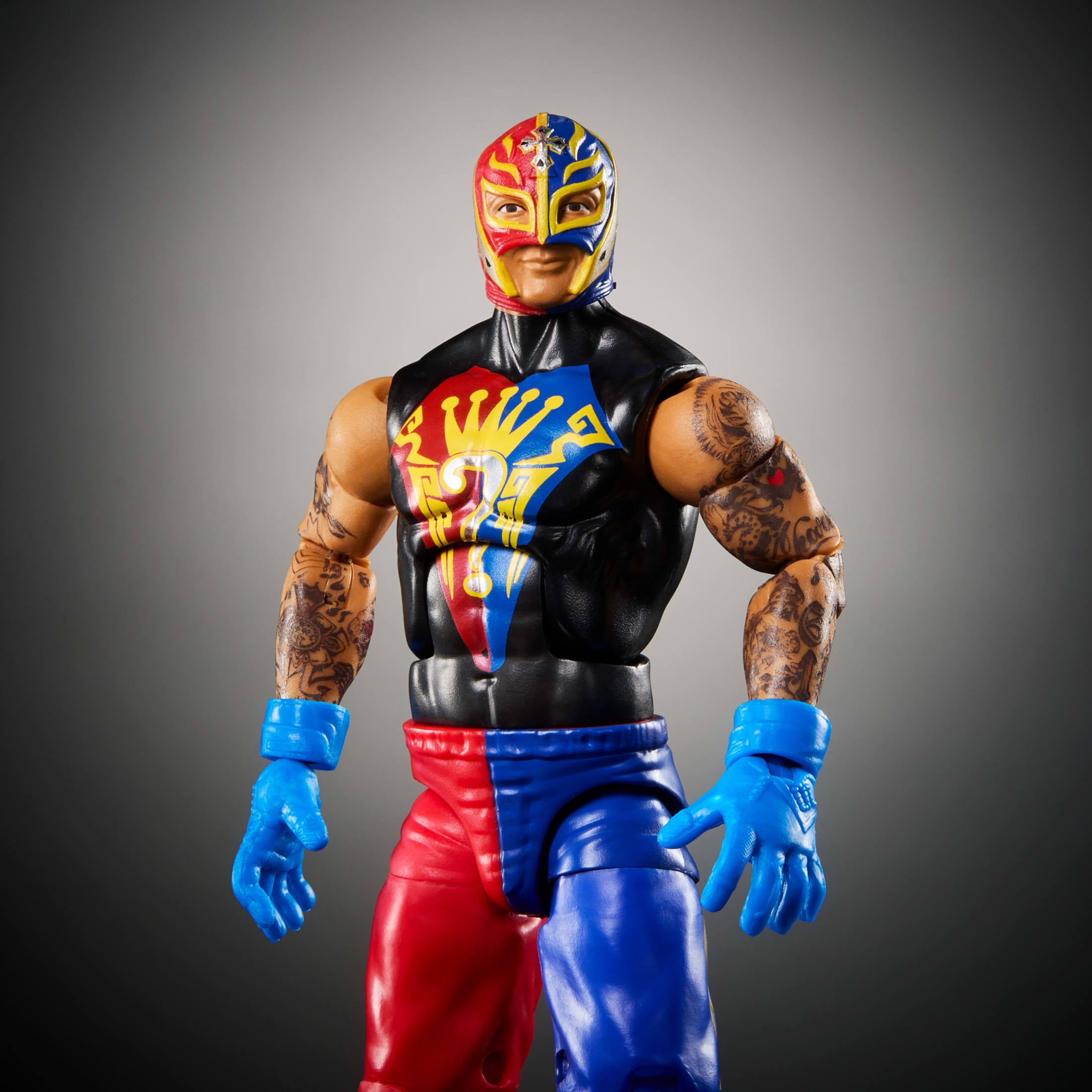 WWE Elite Rey Mysterio Action Figure, Greatest Hits 6-inch Collectible with Articulation & Accessories