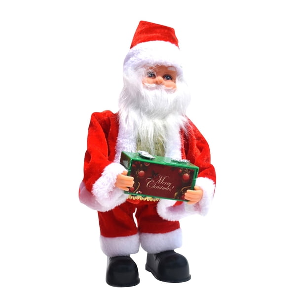 Fiudx Liquidación De Ofertas Flash Navidad Santa Claus Muñeca Eléctrica Canto Baile Juguete Año Nuevo Regalo Navidad