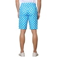 thumbnail image 3 of Pantalones cortos de hombre INSPIRE CHIC con lunares, pantalones chinos de verano para golf, frente plano, 28 azul, 3 of 6