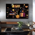 thumbnail image 2 of Wassily Kandinsky Wall Art Geflecht von Oben Woven Gallery Wrapped Canvas Art For Bedroom Livingroom Decoration Print Ready to Hang, 2 of 6