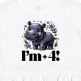 thumbnail image 4 of Inktastic 4th Birthday Hippo 4 Year Old Girl Girls Toddler Dress, 4 of 5