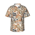 thumbnail image 1 of Fotbe Floral Paisley Camisa Hawaiana para Hombre Unisex – Camisa Casual de Verano con Botones de Manga Corta de Algodón y Lino,Small, 1 of 7