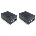 thumbnail image 1 of 2X for Case Shell Box Enclosure Installable Cool Fan Aluminum HeatSink Enclosure for 4B,2 x Protective Case,black, 1 of 6
