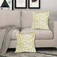 thumbnail image 2 of Vintage Floral Pillow Covers 18x18 Inch Yellow Flower Throw Pillow Covers Spring Summer Wildflower Decorative Outdoor Pillowcases Cotton Linen Cushion Covers for Couch Sofa Bedroom Home (Pack of 2), 2 of 6