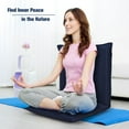 thumbnail image 6 of Gymax Adjustable 6-Position Floor Chair Folding Lazy Man Sofa Chair Multiangle Navy, 6 of 9