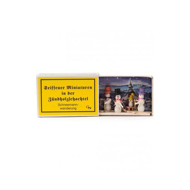 Alexander Taron 028-174 Dregeno Matchbox - Skiing Snowmen