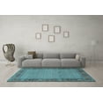 thumbnail image 3 of Ahgly Company Indoor Square Persian Light Blue Traditional Area Rugs, 8' Square, 3 of 4