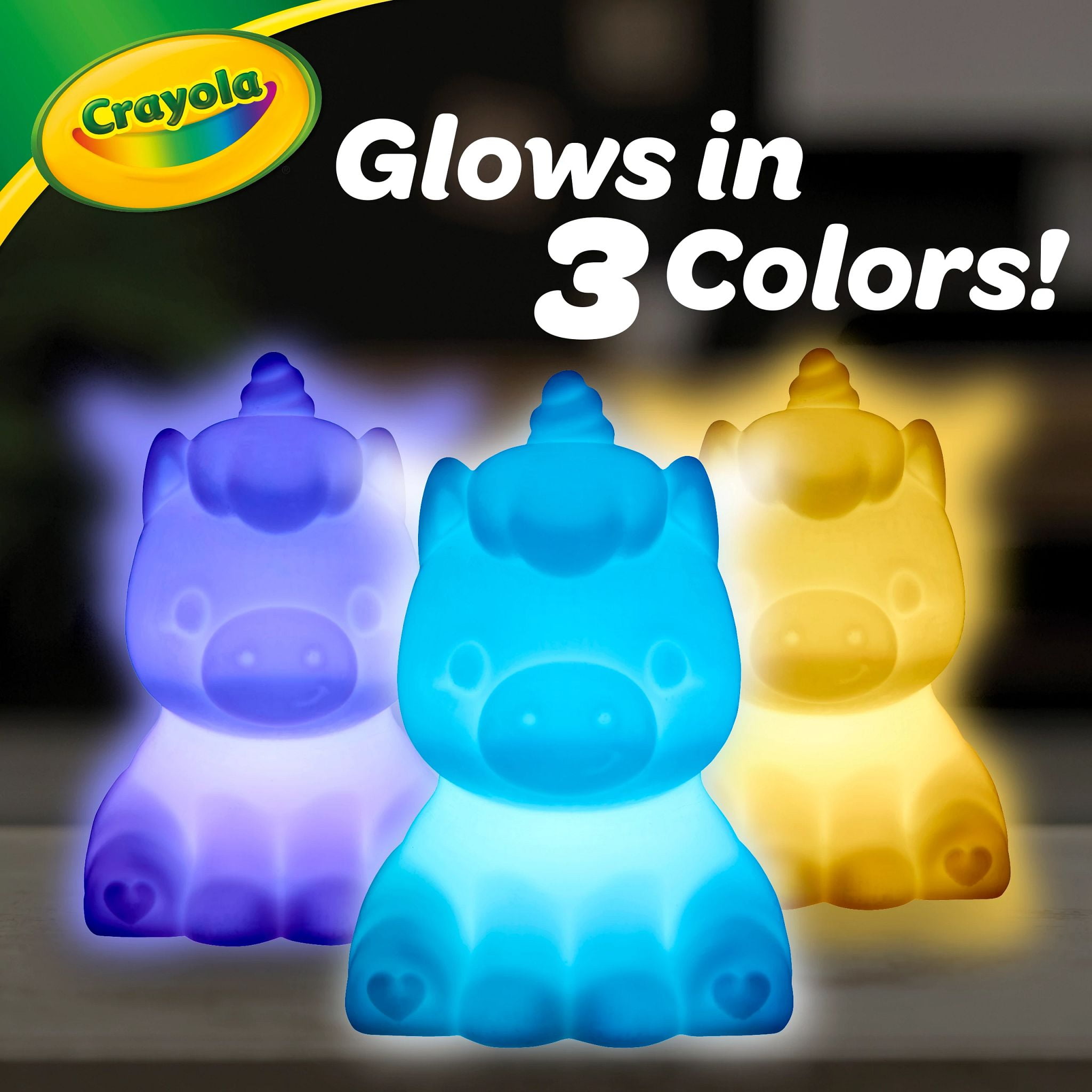 Crayola Light Ups, Unicorn, Reusable Holiday Craft, Glow In The Dark, Unicorn Gift for Kids, Room Decoration Craft, Customizable Toys & Gifts for Kids