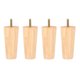 thumbnail image 1 of 4 patas de mesa de madera maciza para muebles, resistentes y cónicas., 1 of 7