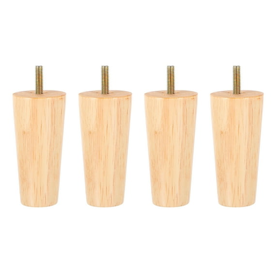 Sipeihong Wooden Furniture Legs 3" Set of 4 Beige Tapered Sofa Chair Table Cabinet