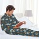 thumbnail image 4 of Balery Miniature Ship In Bottle Pijama para Hombre de Dos Piezas con Manga Larga, Conjunto de Dormir y Descanso Suave con Bolsillos-Large, 4 of 5