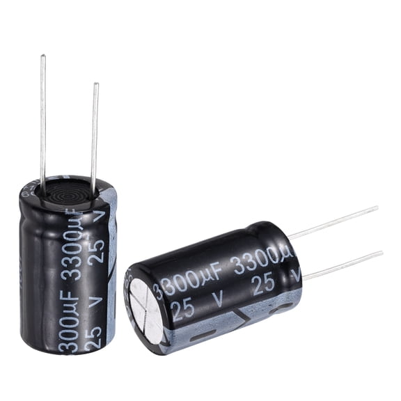 3300uF 25V Capacitor, Aluminum Electrolytic Capacitors 105C High Temp 10pcs