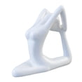 thumbnail image 2 of Estatua de cerámica para yoga, pequeña figura decorativa de yoga, escultura de arte moderno, adorno. Estiramiento de dos brazos, 2 of 9