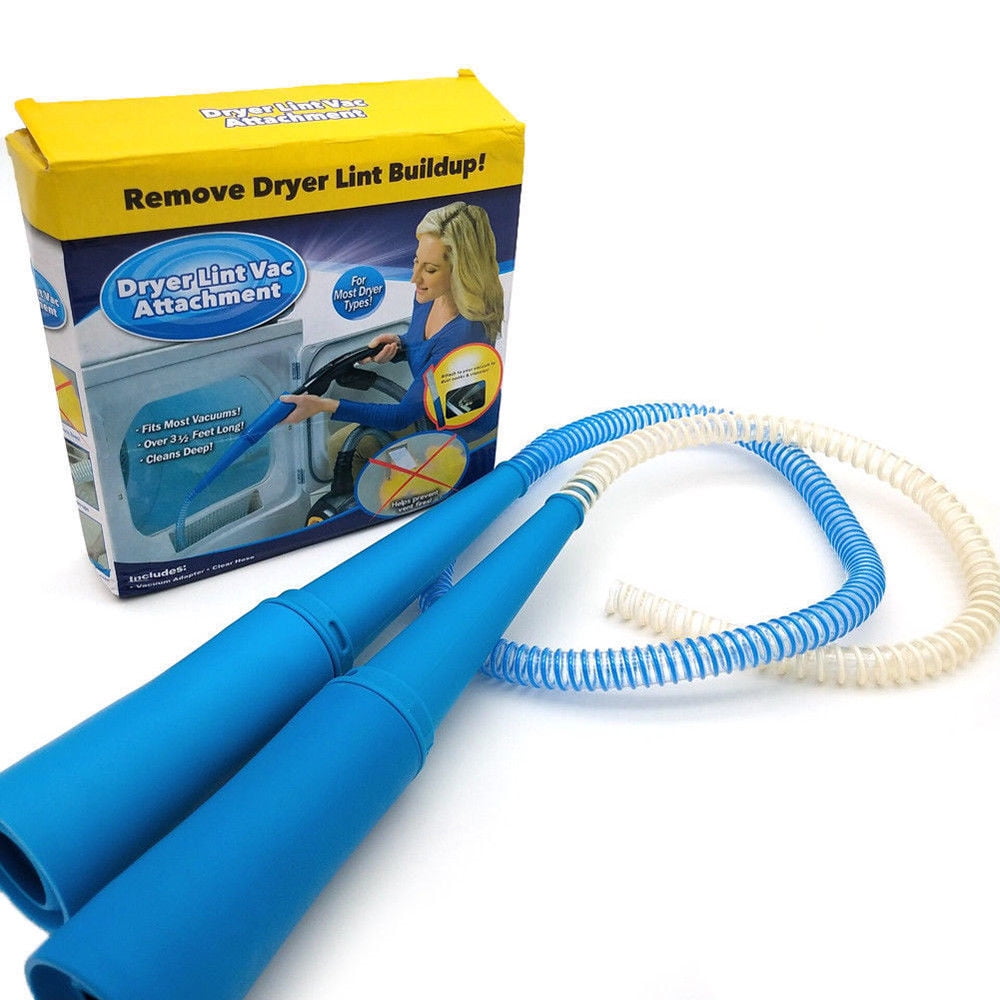 Details about   Vacuum Hose And Adapter Attachment Washer Lint Remover Dryer Vent Cleaning Kit 