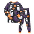 thumbnail image 6 of Gerichy Halloween Boys Girls 2 Peice Pajamas Sets Hallowmas Graphic Long Sleeve Sleepwear Tops Pants Pjs Set for Kids Cozy Loungewear Homewear 2T-9T, 6 of 6