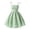 Z1 Green, variant on Girls Casual Dress Baseball Pattern Ruffle Hem Skirt Summer Everyday Knit Camisole Dress 2-10Y