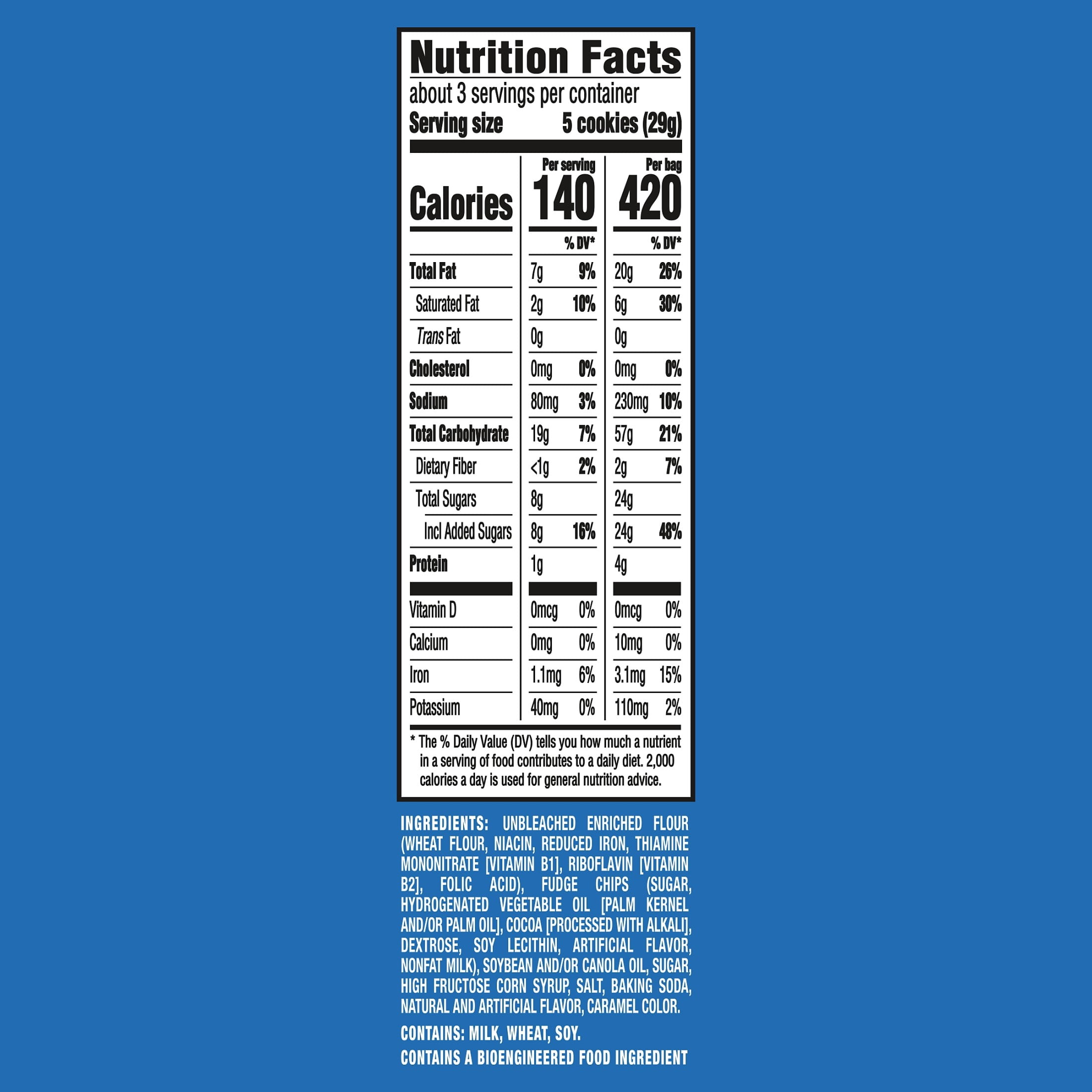CHIPS AHOY! Minis Original Fudgy Chocolate Chip Cookies, 3 oz