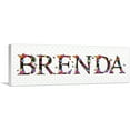 thumbnail image 1 of ARTCANVAS BRENDA Girls Name Room Decor Canvas Art Print - Size: 36" x 12" (1.50" Deep), 1 of 9
