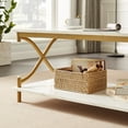 thumbnail image 7 of VECELO 3 Piece Coffee Table Set for Living Room Includes 1 Coffee Table 2 End Table, Gold, 7 of 7
