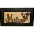 thumbnail image 3 of Bellewood Designs Wall Mounted Gun Cabinet with Deer Scene - Securely Store Your Gun In Plain Sight In This Wall DecorGun Safe, 3 of 9